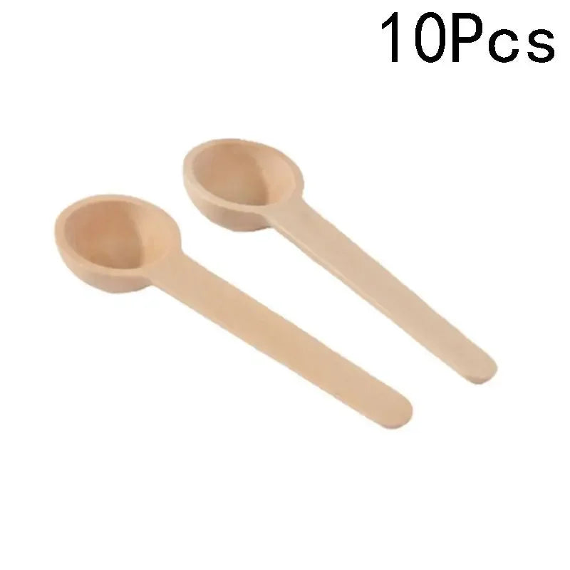 Mini Wooden Spoons – Natural Spice & Coffee Scoops for Salt, Sugar, Jars & Kitchen Seasoning | Eco-Friendly Measuring Tools