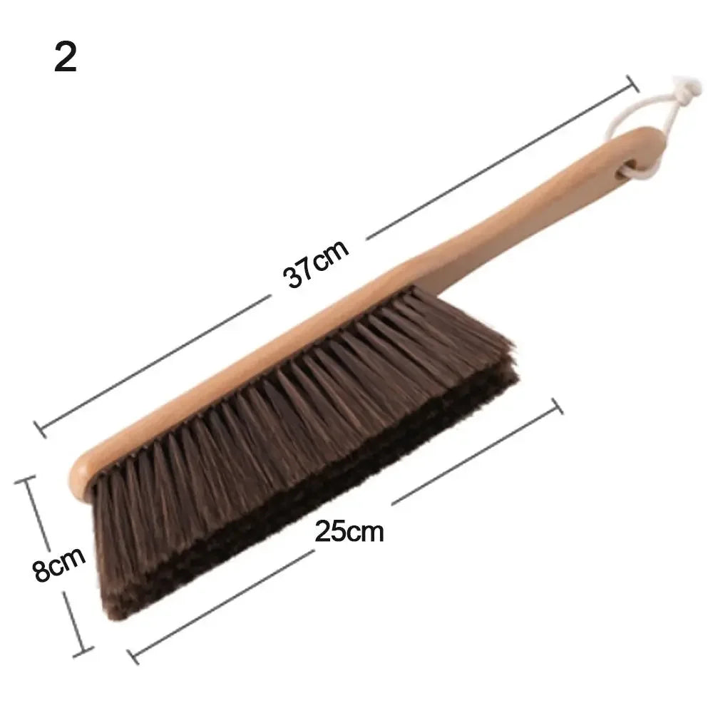 Natural Wood Bristle Anti-Static Cleaning Brush – Desktop, Coffee Grinder, Lint & Pet Hair Remover | Eco-Friendly Hand Brush