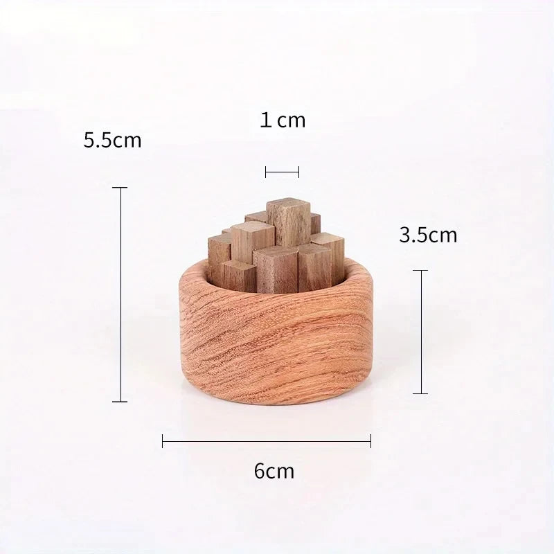 Natural Beech & Black Walnut Essential Oil Diffuser – Small Wooden Aromatherapy Fragrance Expander
