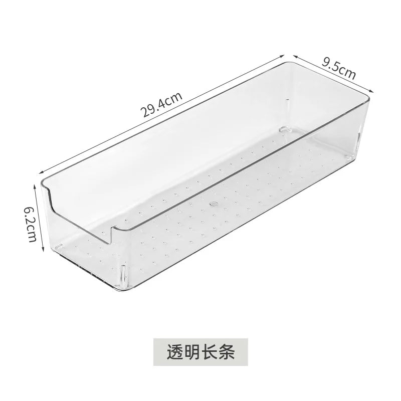 Transparent Acrylic Storage Box – Multi-Purpose Organizer for Cosmetics, Skincare, Office Supplies & Refrigerator Use