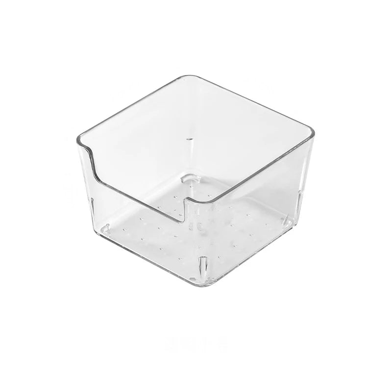 Transparent Acrylic Storage Box – Multi-Purpose Organizer for Cosmetics, Skincare, Office Supplies & Refrigerator Use