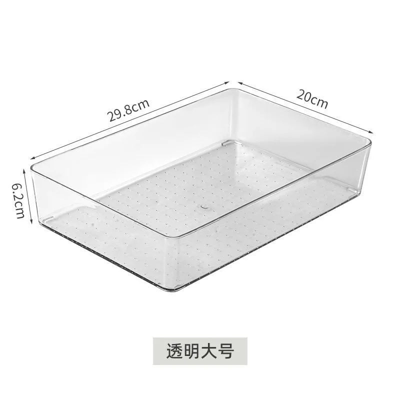 Transparent Acrylic Storage Box – Multi-Purpose Organizer for Cosmetics, Skincare, Office Supplies & Refrigerator Use