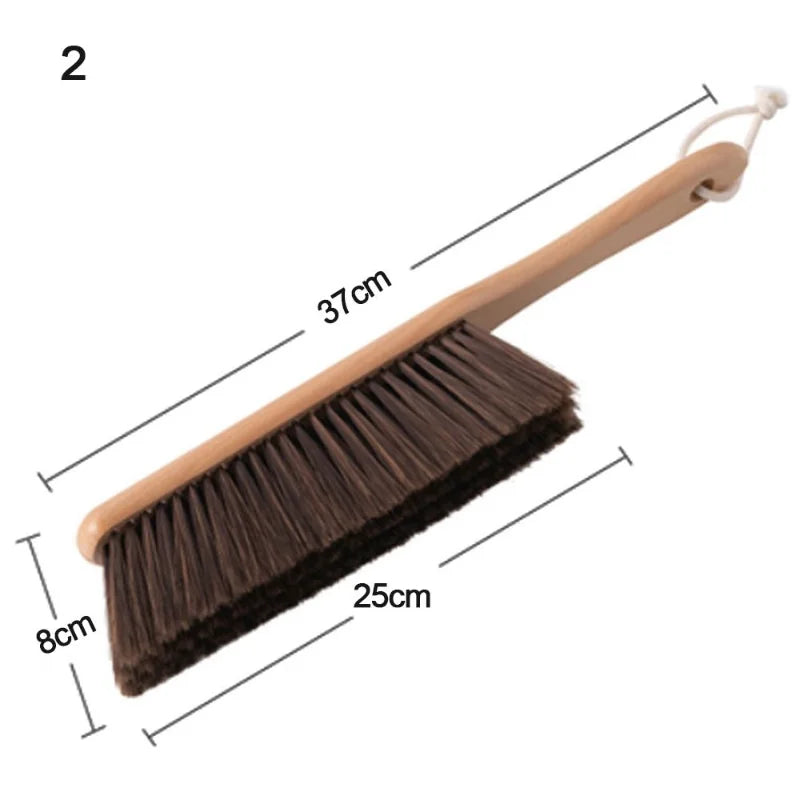 Natural Wood Bristle Anti-Static Cleaning Brush – Desktop, Coffee Grinder, Lint & Pet Hair Remover | Eco-Friendly Hand Brush