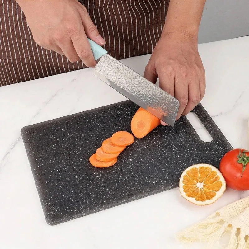 Marble Texture Antibacterial Cutting Board – Durable PP Chopping Board, Dishwasher Safe & Mildew-Resistant for Kitchen Use