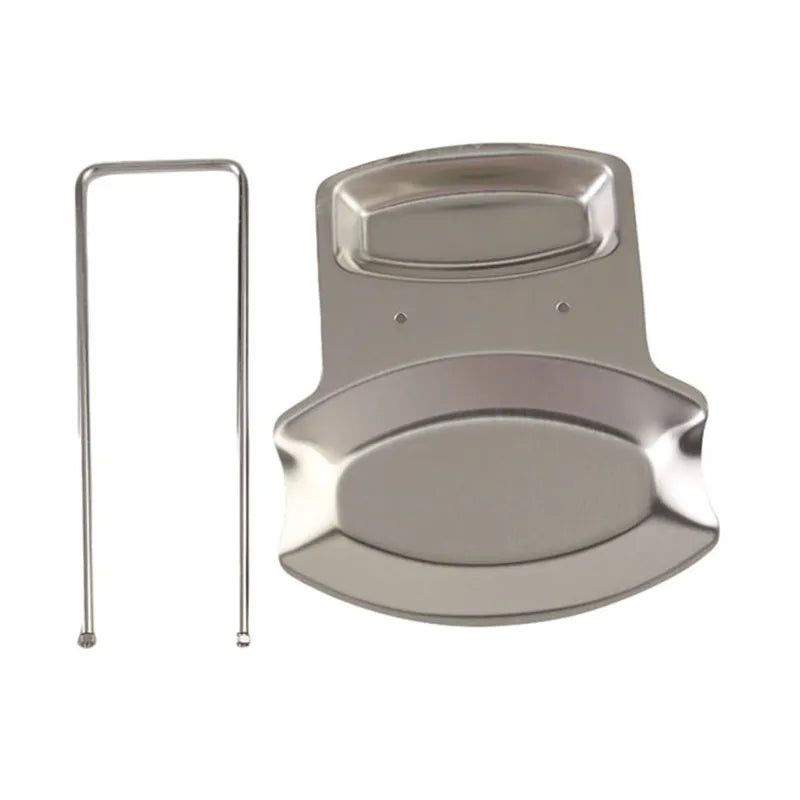 Stainless Steel Pot Lid and Spoon Holder – Multifunctional Kitchen Organizer