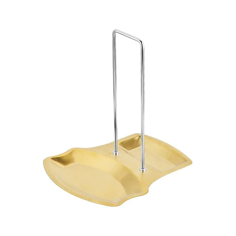 Stainless Steel Pot Lid and Spoon Holder – Multifunctional Kitchen Organizer