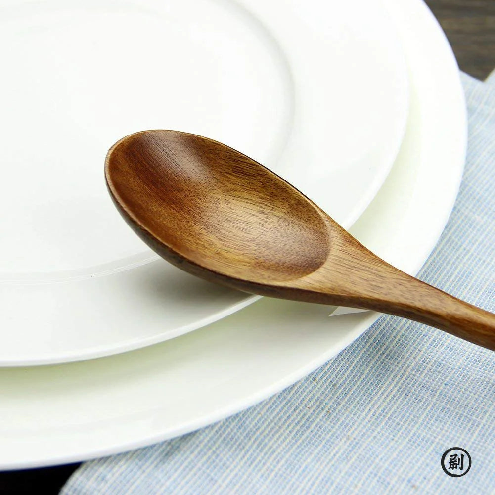 Natural Wooden Spoon & Fork Set – Eco-Friendly Tableware for Cooking & Dining | Lightweight, Durable & Non-Toxic