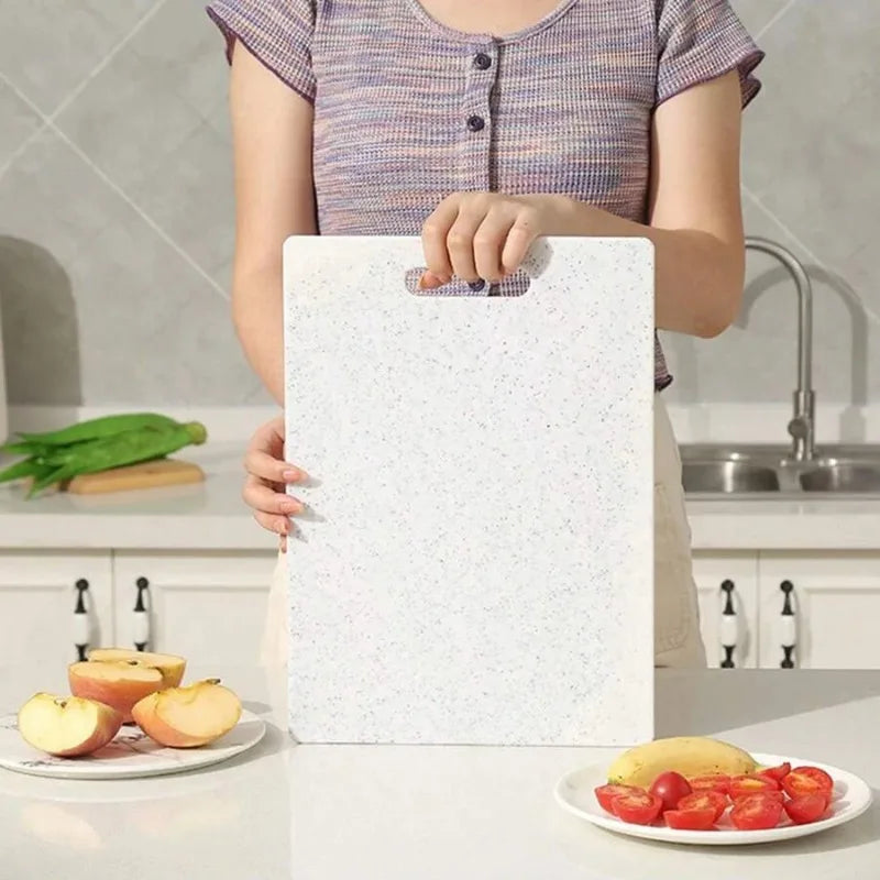 Marble Texture Antibacterial Cutting Board – Durable PP Chopping Board, Dishwasher Safe & Mildew-Resistant for Kitchen Use
