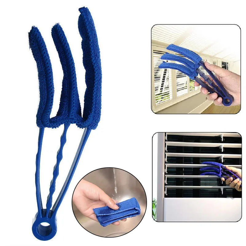 Microfiber Blinds Cleaning Brush – Washable Duster for Windows, Air Conditioners & Vents | Detachable & Reusable