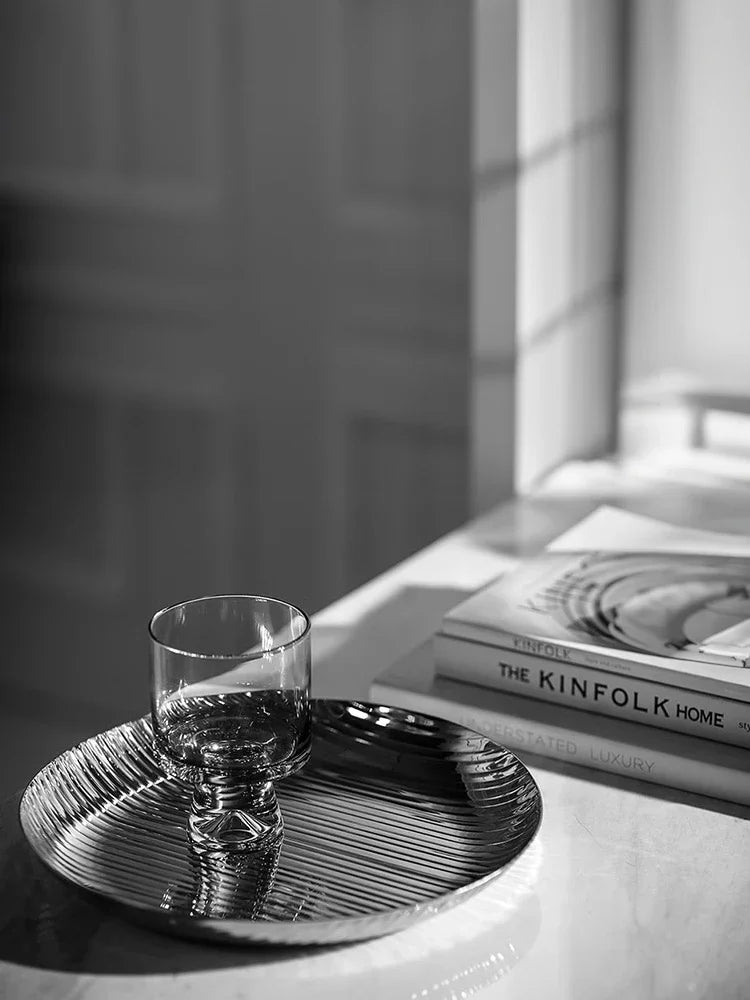 Nordic Light Luxury Glass Decanter Set – Elegant Pitcher & Cups with Tray | Modern Ombre Drinkware for Wine, Water & Cocktails